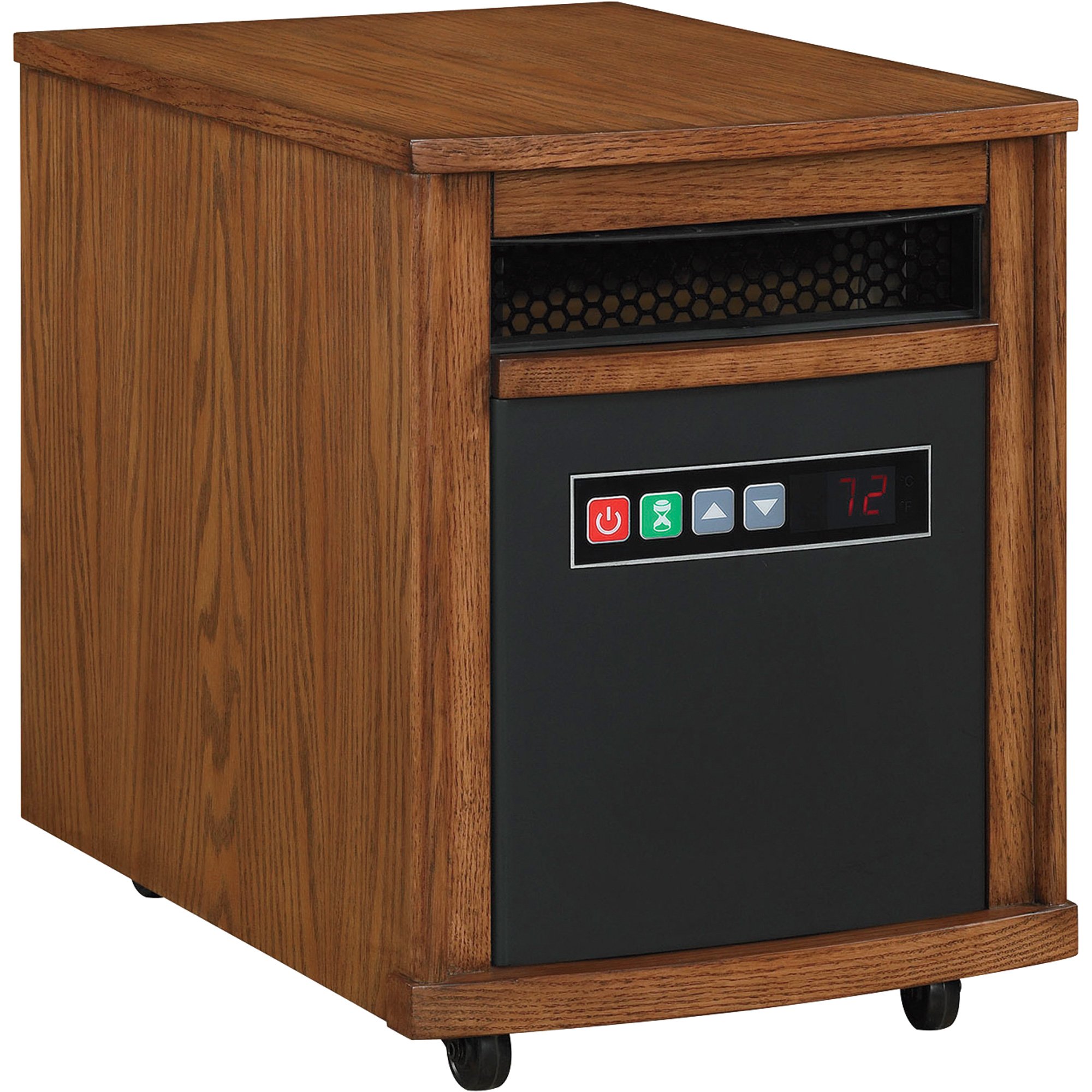 Twin-Star International PowerHeat Infrared Quartz Heater — 5200 BTU, 1500 Watts, Oak Veneer, Model# 10QH8000-O115